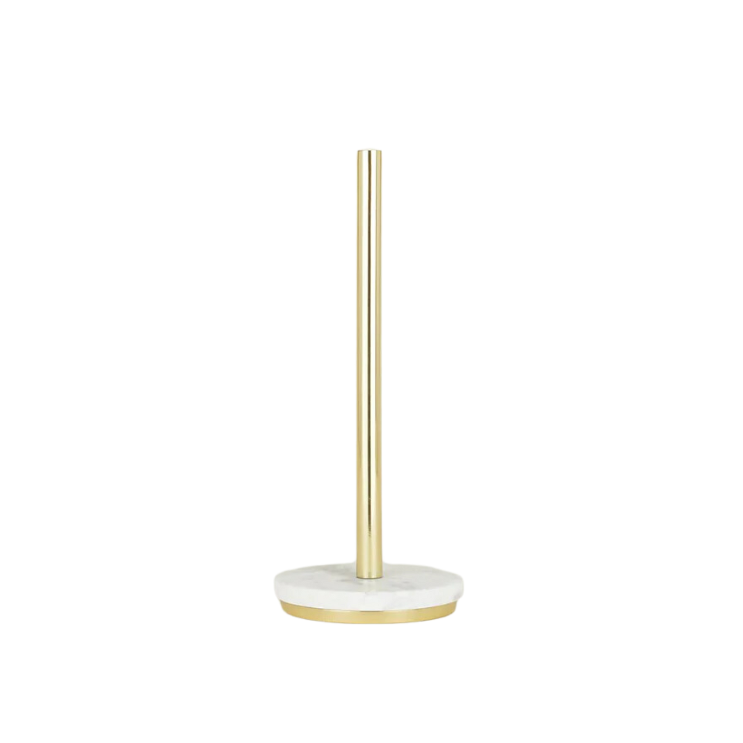 Marble + Brass Paper Towel Holder