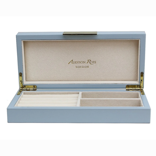 Light Blue & Gold Jewelry Box