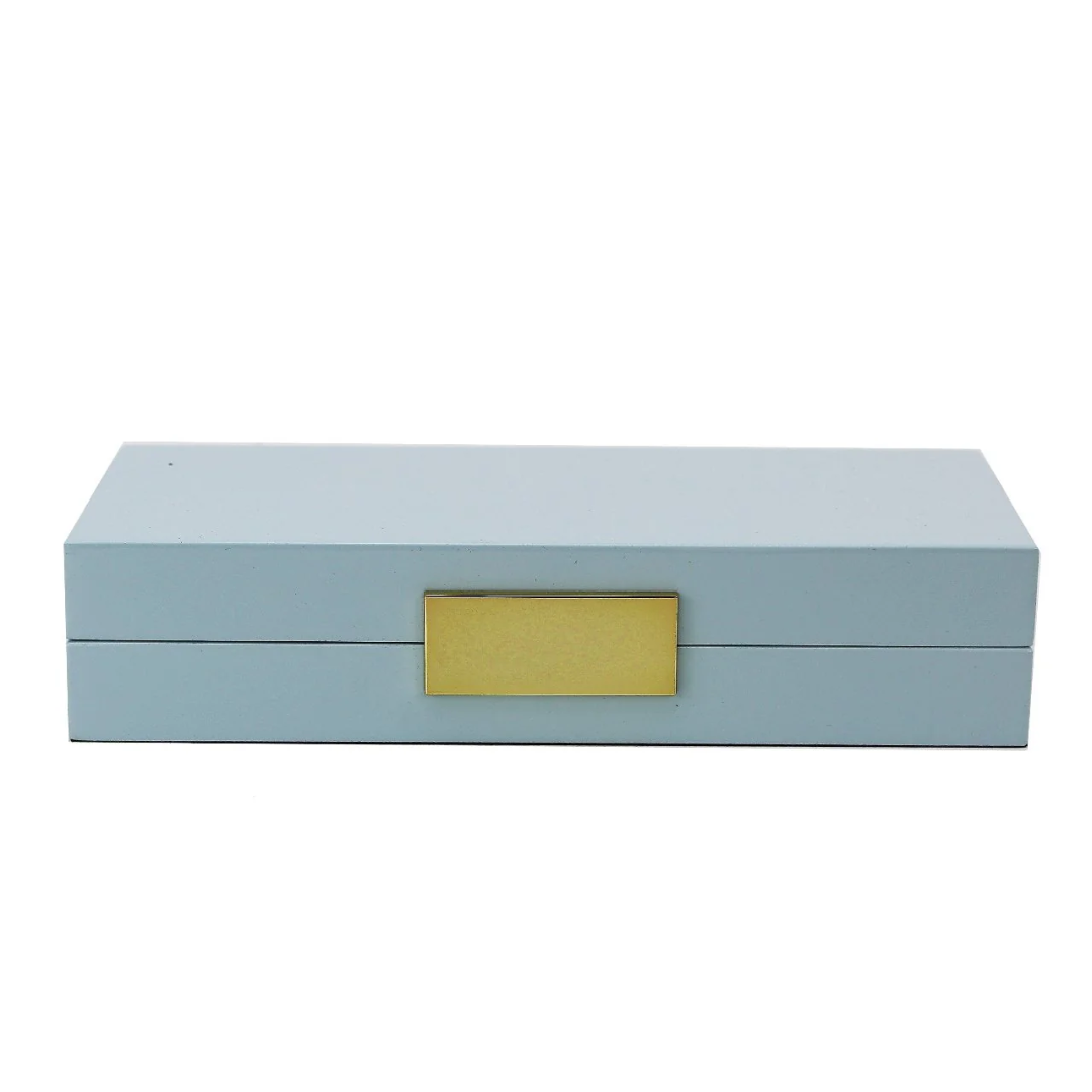 Light Blue & Gold Jewelry Box