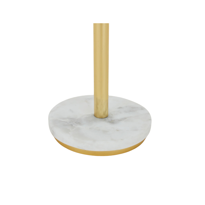 Marble + Brass Paper Towel Holder