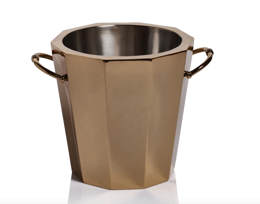 Alessia Double Wall Ice Bucket- Gold