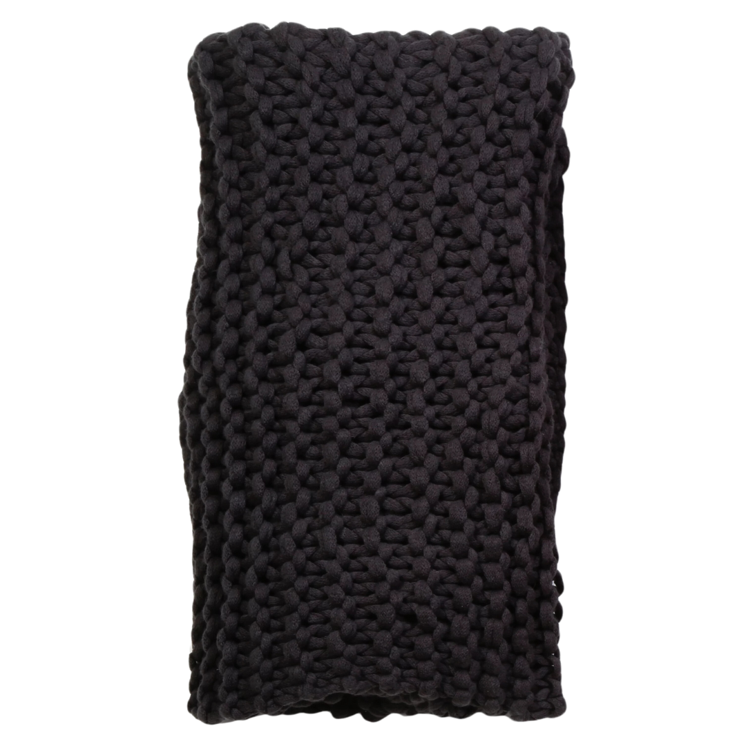 Finn Hand Knit Throw - Midnight