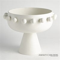 Spheres Footed Bowl - Ivory