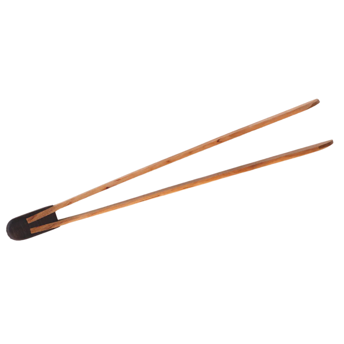 Wood Barbecue Tongs