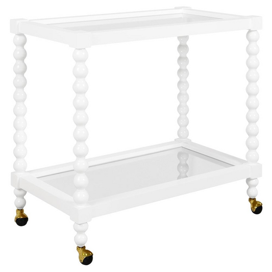 Isadore Bar Cart - White