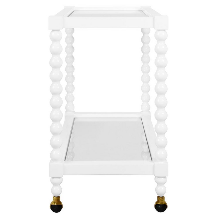 Isadore Bar Cart - White