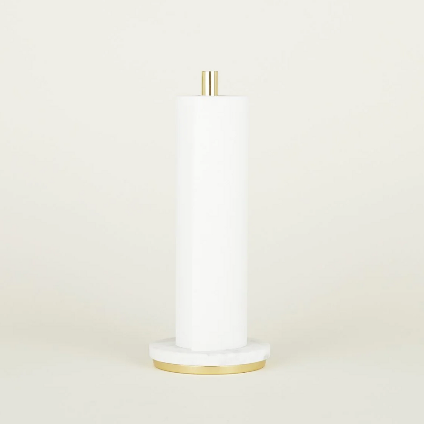 Marble + Brass Paper Towel Holder