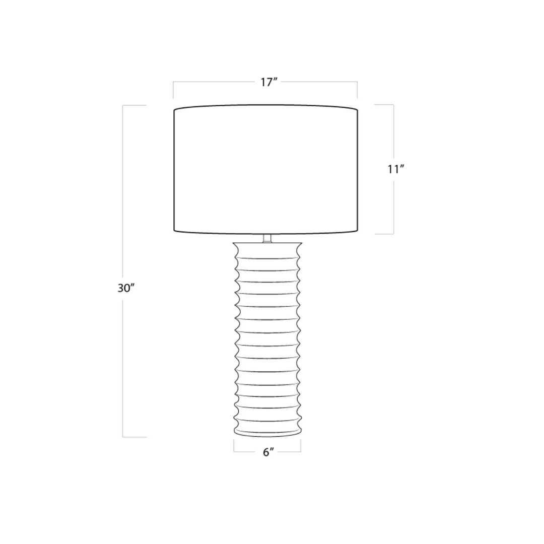 Nabu Metal Column Table Lamp