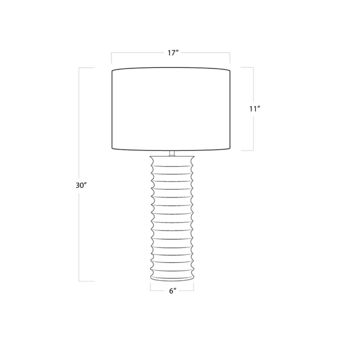 Nabu Metal Column Table Lamp