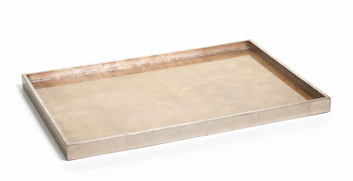 Antique Gold/Silver Serving Tray - Large