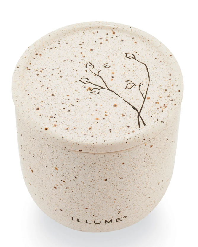 Amber Bergamot Medium Outdoor Ceramic Candle