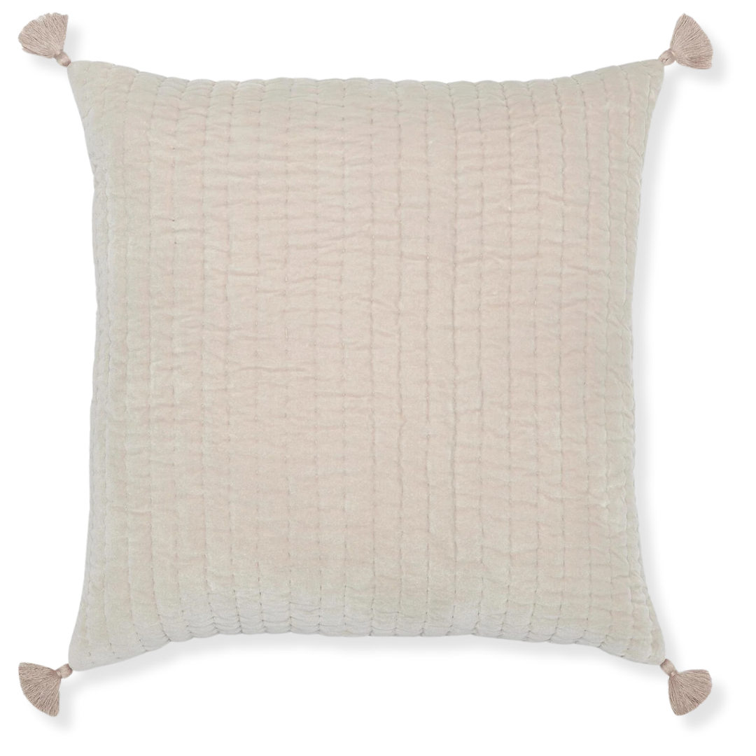 Velvet Sand Decorative Pillow - 12x22 w/ Insert