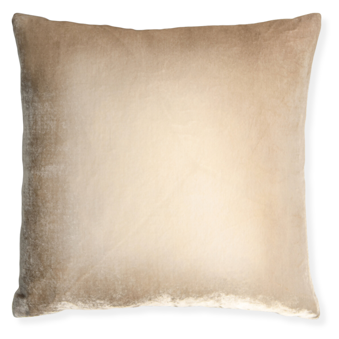 Latte Ombre Velvet Pillow - 22x22