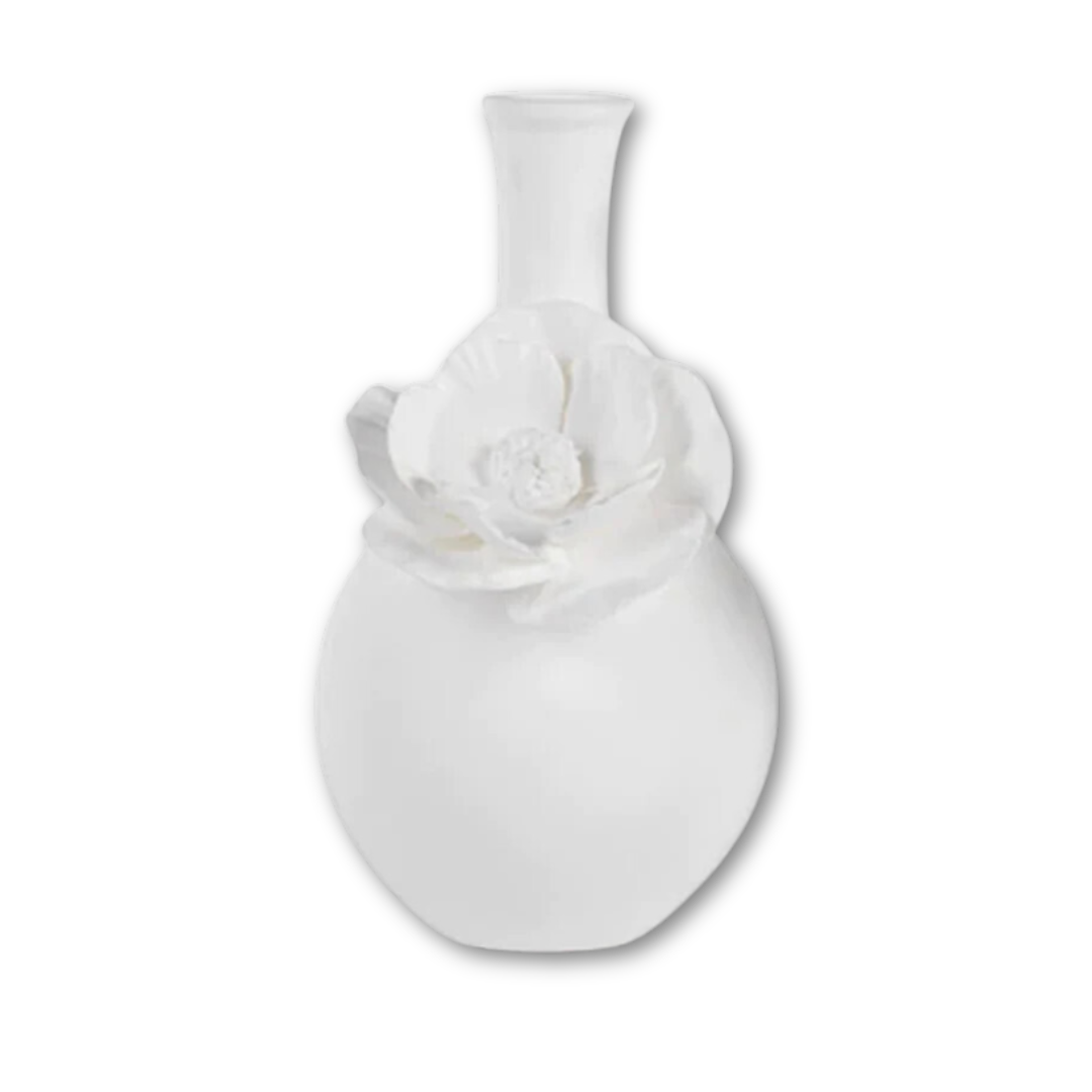 Cameo Long Neck Porcelain Bud Vase