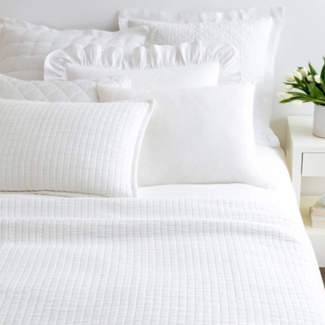 Boyfriend Coverlet - King - White