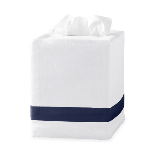 Lowell Tissue Box Cover - Navy