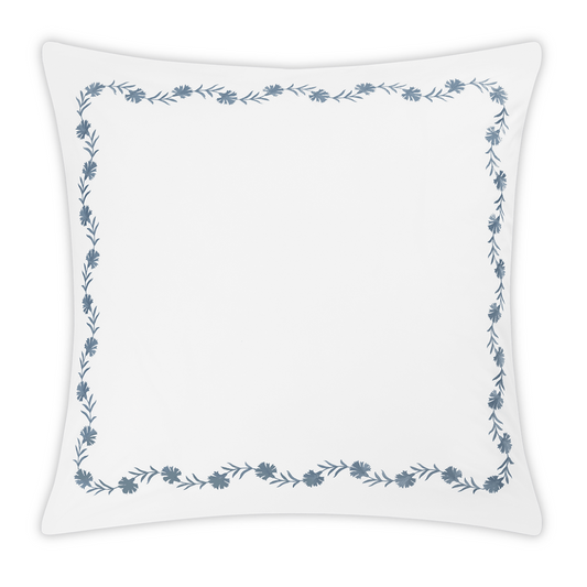 Daphne Euro Pillow - Hazy Blue w/ Insert