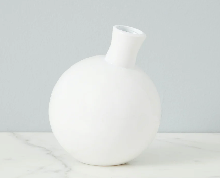 Sphere Bud Vase - White