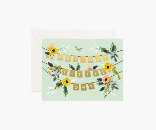 Welcome Little One Garland Card