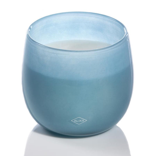 Aqua Glass Ballon Candle - 40oz.