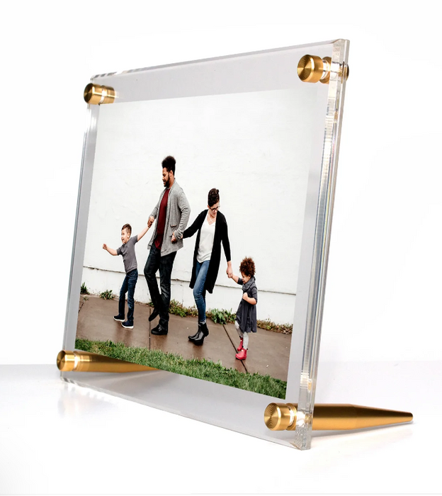 Gold Double Panel Tabletop Frame 5x7