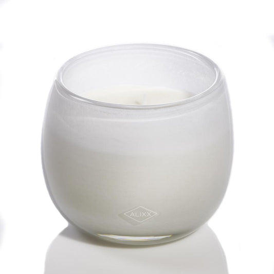 White Glass Balloon Candle - 16oz