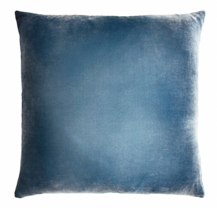 Ombre Velvet Pillow - Denim - 22x22