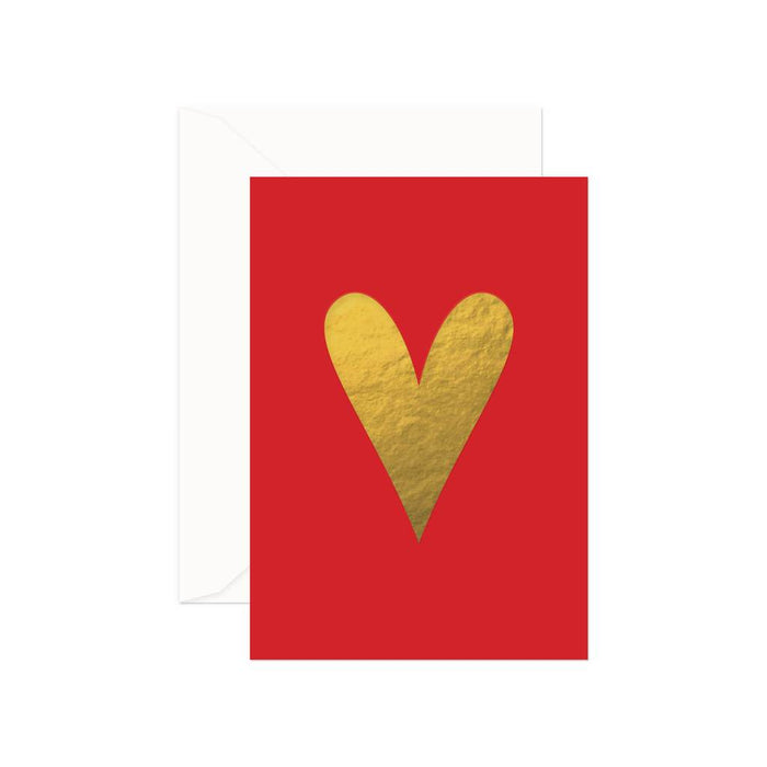 Heart Card (Red/Gold)