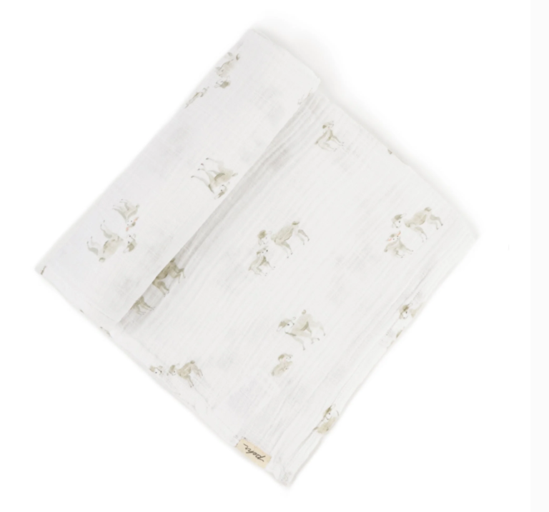 Lamb Swaddle Summer House Lifestyle